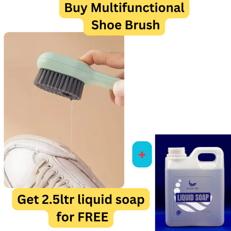Multifunctional Shoe Brush +2.5Ltr Liquid Soap